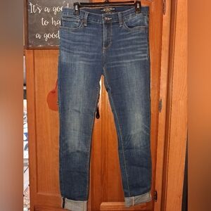 Lucky Brand Cuffed Blue Denim Jeans In A Size 10/30. EUC. Everyday Wear